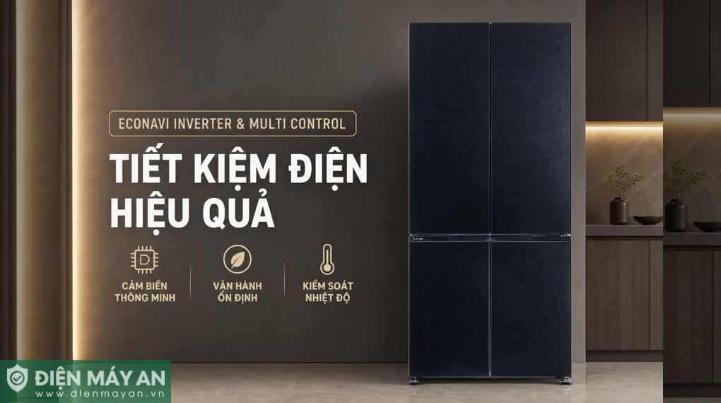 Tủ lạnh âm tường Panasonic Inverter 482 lít Multi Door NR-XZ550HGKV